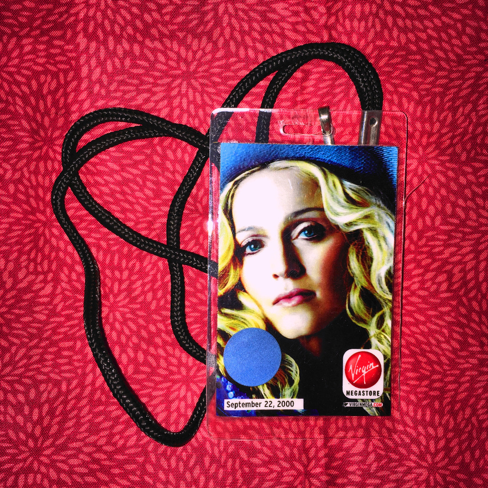 Madonna Music Virgin Megastore Lanyard โซ - Picture 1 of 5
